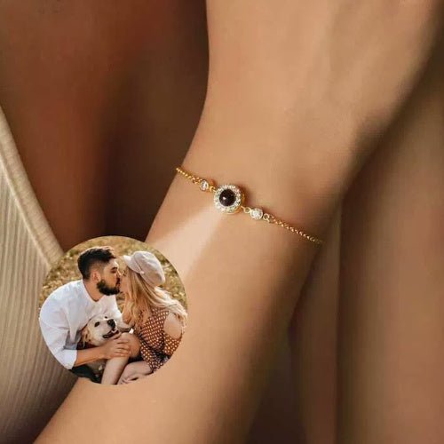 Copper Round Birthstone Bracelet Unisex $19.00 Dana Fashion Color: Gold Women's Accessories Product information: Treatment Process: Electroplating Color: UV color retention cooperized silver color, UV color retention copper plated rose gold, UV color rete