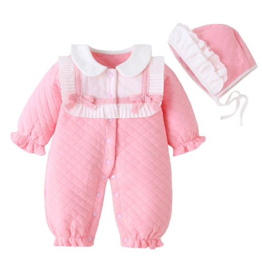 Cotton autumn long sleeve class a clothes $34.58 Dana Fashion Color: Pink Size: 59cm Baby Clothing Applicable gender: Female Sleeve length: long sleeve Hooded or not: not Hooded Main fabric content: 100%