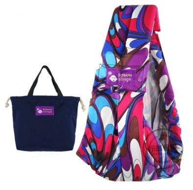 Cotton breathable sling baby carrier baby bag back pocket $128.37 Dana Fashion Color: Peacock opening Style: Breathable Baby & Mother Product category: strap / backpack Strap method: one shoulder Strap function: cross-arm type Maximum load: 14kg