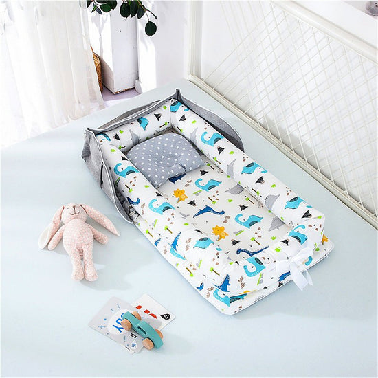 Cotton Portable Baby Crib Newborn Foldable $106.28 Dana Fashion Color: Longnecked dragon Baby & Mother Overview： Anti-pressure crib, professionally care for your baby Protective isolation, comfortable sleep Adjustable crossbody shoulder strap Give babies