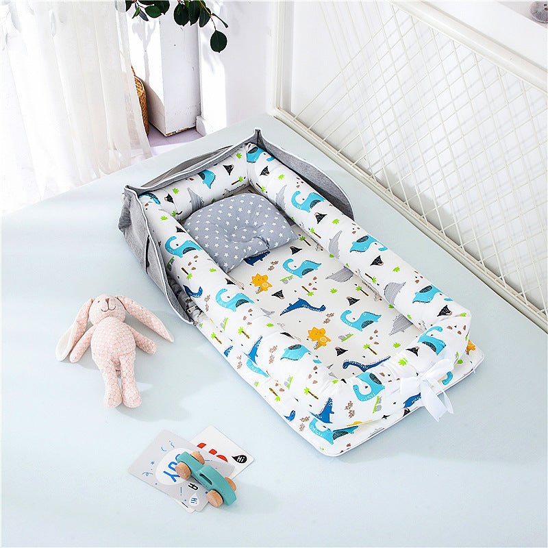 Cotton Portable Baby Crib Newborn Foldable $106.28 Dana Fashion Color: Longnecked dragon Baby & Mother Overview： Anti-pressure crib, professionally care for your baby Protective isolation, comfortable sleep Adjustable crossbody shoulder strap Give babies