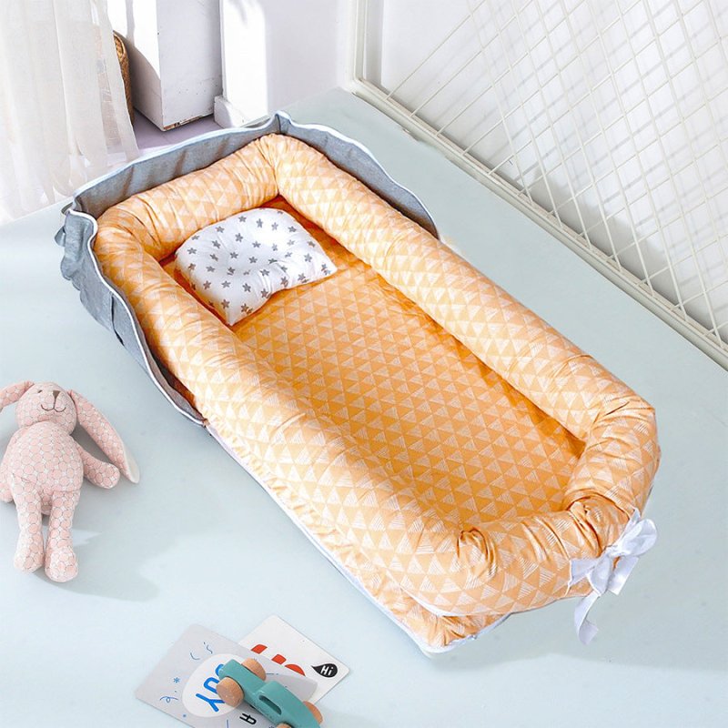 Cotton Portable Baby Crib Newborn Foldable $118.28 Dana Fashion Color: Rhombic yellow Baby & Mother Overview： Anti-pressure crib, professionally care for your baby Protective isolation, comfortable sleep Adjustable crossbody shoulder strap Give babies a s