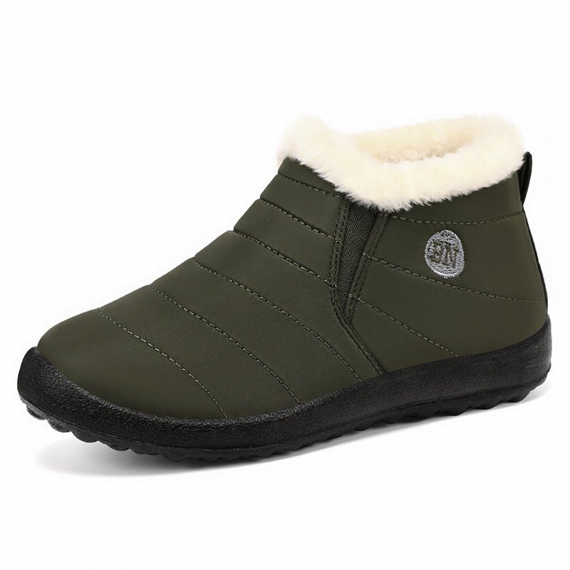 Cotton Shoes Fleece Lined Padded Warm Keeping Lightweight $29.99 Dana Fashion Color: Green Size: 36 Women's shoes Product information: Color: DZ-GM-961 Black (cross-border bag),DZ-GM-961 red (cross-border bag),DZ-GM-961 Blue (cross-border bag),DZ-GM-961 G