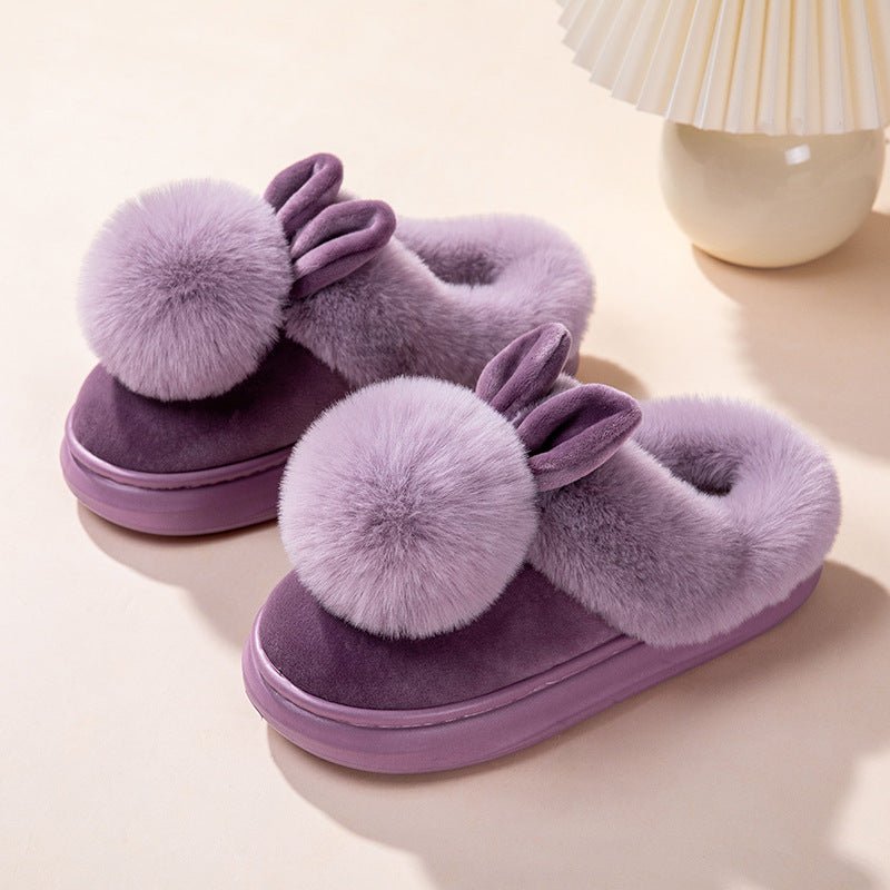 Cotton Slippers Full Heel Wrap Home Warm Ladies $49.90 Dana Fashion Color: 8808 Purple Size: 38 To 39 Women's shoes Product information: Lining material: artificial velboa Applicable sports: Universal Color: 8808 leather red, 8808 Gray, 8808 Black Upper h