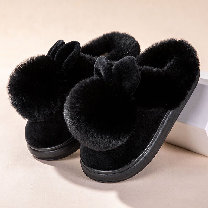 Cotton Slippers Full Heel Wrap Home Warm Ladies $49.90 Dana Fashion Color: 8808 Black Size: 36 To 37 Women's shoes Product information: Lining material: artificial velboa Applicable sports: Universal Color: 8808 leather red, 8808 Gray, 8808 Black Upper he