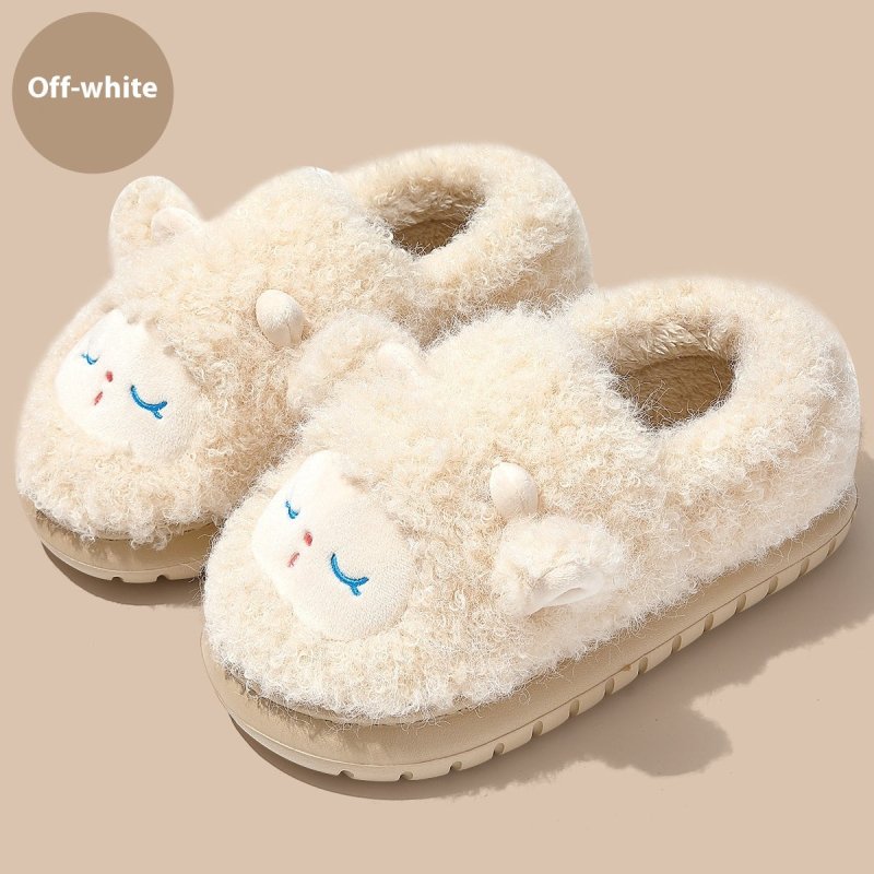 Cotton Slippers Women's Non-slip Home Cartoon $51.62 Dana Fashion Color: Beige Size: 38to39 Women's shoes Product information: Pattern: Cartoon Lining material: artificial velboa Color: beige, pink, green, gray, brown Heel height: flat Heel shape: round S