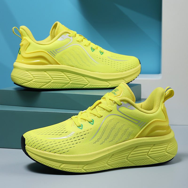 Couples Running Shoes Female Breathable Shock Absorption Springsummer Lightweight Mesh Surface Sneaker $59.99 Dana Fashion Color: Yellow Size: 35 Women's shoes Product information: Pattern: solid color Applicable sports: Training Lining material: Mesh Col