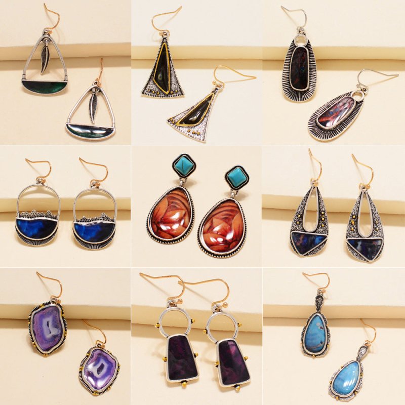 Court Retro Metal Alloy Earrings $9.00 Dana Fashion Color: HBL2024112 Women's Accessories Product information: Treatment Process: Epoxy Color:LTL20168(1),LTL20241(2),LTL20208(3),LTL20208(4),LTL20208(5),LTL20203(6),LTL20208(7),LTL20203(8),LTL20208(9),LTL20
