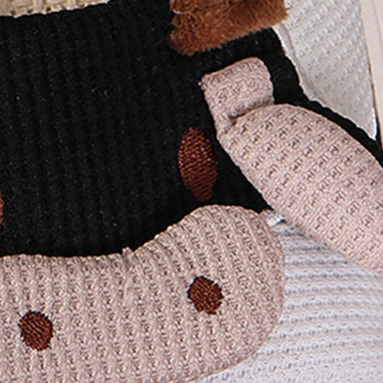 Cow Open Linen Slippers Winter Girls Can Wear At Home $32.59 Dana Fashion Color: Black With Opening Slippers Size: 36To37 Women's shoes Product information: Pattern: Cartoon Inner material: artificial wool Color: 1019 White opening slippers, 1019 black wi