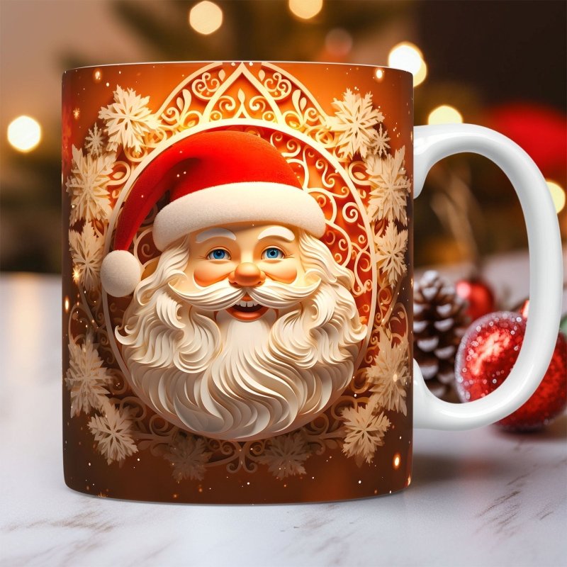 Creative 3D Christmas Ceramic Mug Unique Space Design Snowman Santa Coffee Cup Tea Milk Mug Christmas Gifts For Kids Adults Kitchen Gadgets $22.81 Dana Fashion Color: Santa Claus08 Capacity: 325ml Dana's Kitchen Overview: 1. Exquisitely Crafted: Delight i