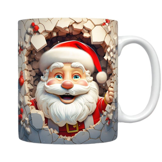 Creative 3D Christmas Ceramic Mug Unique Space Design Snowman Santa Coffee Cup Tea Milk Mug Christmas Gifts For Kids Adults Kitchen Gadgets $22.81 Dana Fashion Color: Santa Claus02 Capacity: 325ml Dana's Kitchen Overview: 1. Exquisitely Crafted: Delight i