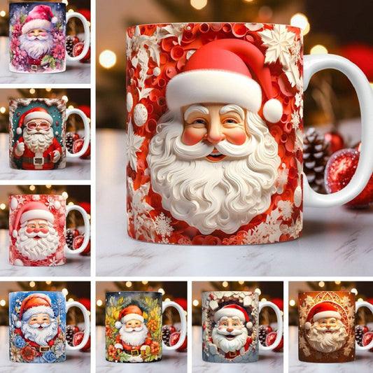 Creative 3D Christmas Ceramic Mug Unique Space Design Snowman Santa Coffee Cup Tea Milk Mug Christmas Gifts For Kids Adults Kitchen Gadgets $22.81 Dana Fashion Color: Santa Claus02 Capacity: 325ml Dana's Kitchen Overview: 1. Exquisitely Crafted: Delight i