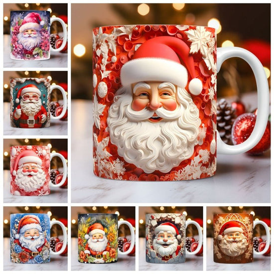 Creative 3D Christmas Ceramic Mug Unique Space Design Snowman Santa Coffee Cup Tea Milk Mug Christmas Gifts For Kids Adults Kitchen Gadgets $22.81 Dana Fashion Color: Santa Claus02 Capacity: 325ml Dana's Kitchen Overview: 1. Exquisitely Crafted: Delight i