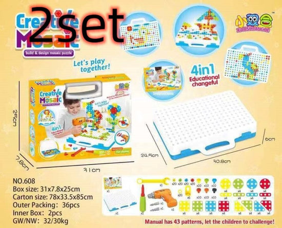 Creative Building Kits Educational Blocks Sets $87.04 Dana Fashion style: 2set 251pc Toys & Hobbies Overview: 100% Brand New And High Quality Children can drill colorful screws into the board to make tons of cool designs Made of green environmental materi