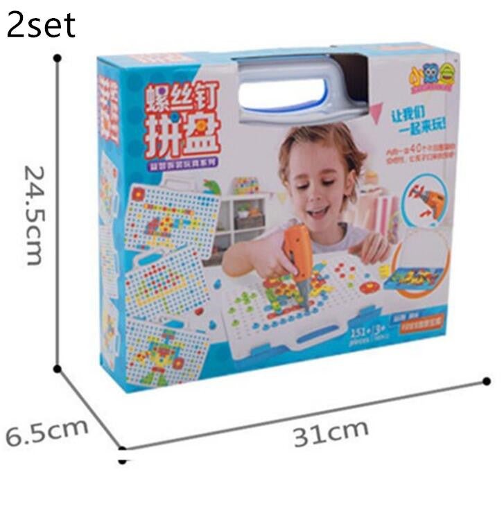 Creative Building Kits Educational Blocks Sets $77.03 Dana Fashion style: 151pc color packing 2 set Toys & Hobbies Overview: 100% Brand New And High Quality Children can drill colorful screws into the board to make tons of cool designs Made of green envir