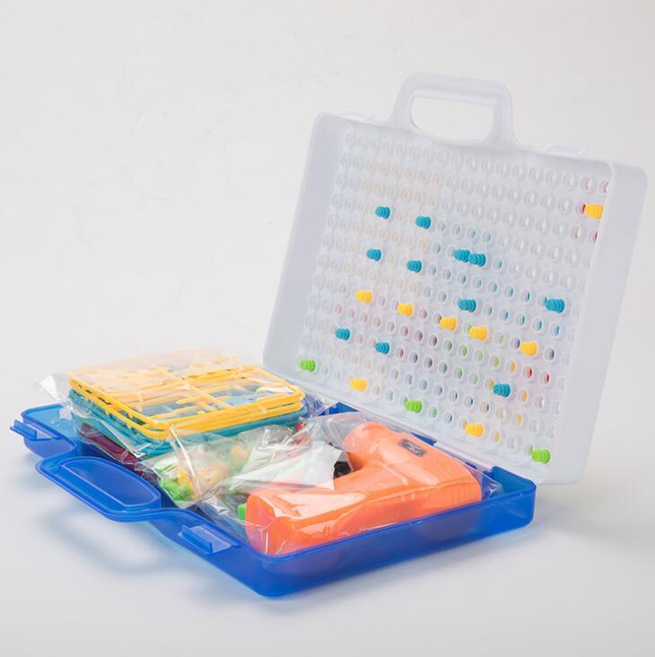 Creative Building Kits Educational Blocks Sets $37.26 Dana Fashion style: 151pc no packing Toys & Hobbies Overview: 100% Brand New And High Quality Children can drill colorful screws into the board to make tons of cool designs Made of green environmental