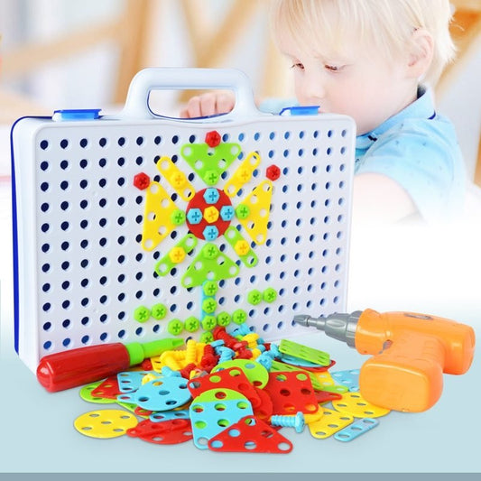 Creative Building Kits Educational Blocks Sets $19.48 Dana Fashion style: 106pcs Toys & Hobbies Overview: 100% Brand New And High Quality Children can drill colorful screws into the board to make tons of cool designs Made of green environmental material,