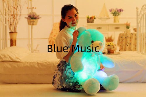 Creative Light Up LED Teddy Bear Stuffed Animals Plush Toy Colorful Glowing Christmas Gift For Kids Pillow $33.15 Dana Fashion Color: Blue Size: 25cm Toys & Hobbies Overview Inside with the LED device, include more than 7 Changing colors, can shine up aft
