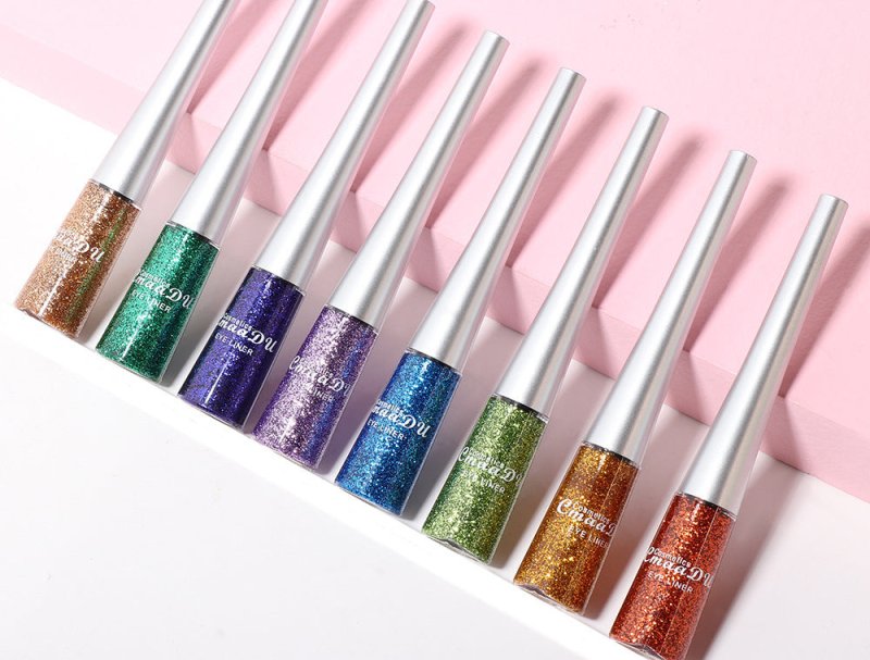 Creative Multicolor Glitter Liquid Eyeliner Set $65.50 Dana Fashion Color: Suit makeup Product information: Color classification: suit Net weight: 5g x 16pcs Color : 16 color Size Information: Size : 128mm wide * 275mm long Packing list: 1* eyeliner set