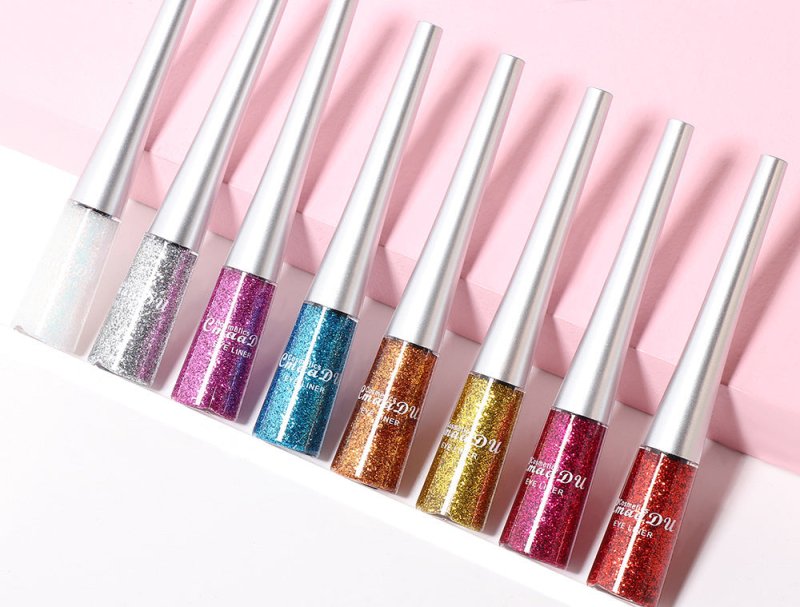 Creative Multicolor Glitter Liquid Eyeliner Set $65.50 Dana Fashion Color: Suit makeup Product information: Color classification: suit Net weight: 5g x 16pcs Color : 16 color Size Information: Size : 128mm wide * 275mm long Packing list: 1* eyeliner set