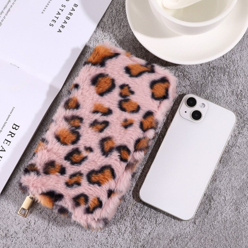 Creative Plush Coin Purse Fashion Leopard Print $16.85 Dana Fashion Color: Apricot Women's Bags Product information: Pattern: Leopard print Lining texture: pu Color: pink, gray, blue, beige, apricot, Brown, watermelon powder Function: anti-theft Material: