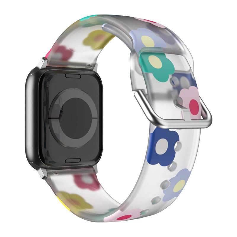 Creative Printed Versatile Watch Strap $14.71 Dana Fashion Color: Black and white flowers Specifications: 38or40or41mm Women's Accessories Product information: Color: colorful flowers, colorful little flower, red and white flowers, black and white flowers