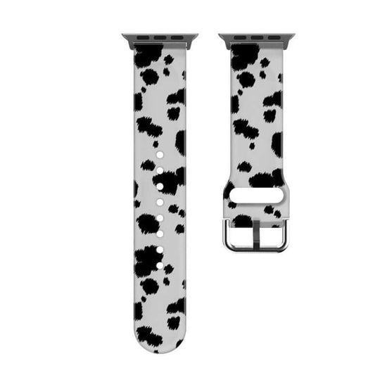Creative Printed Versatile Watch Strap $14.71 Dana Fashion Color: Black and white flowers Specifications: 38or40or41mm Women's Accessories Product information: Color: colorful flowers, colorful little flower, red and white flowers, black and white flowers