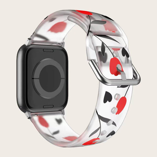 Creative Printed Versatile Watch Strap $14.71 Dana Fashion Color: Red and white flowers Specifications: 38or40or41mm Women's Accessories Product information: Color: colorful flowers, colorful little flower, red and white flowers, black and white flowers,