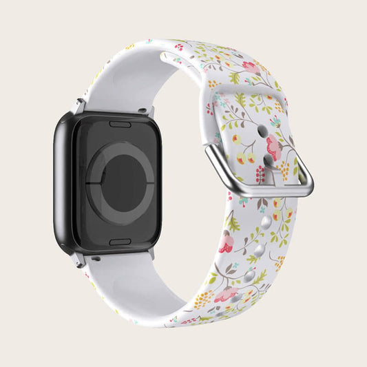 Creative Printed Versatile Watch Strap $14.71 Dana Fashion Color: Black and white flowers Specifications: 38or40or41mm Women's Accessories Product information: Color: colorful flowers, colorful little flower, red and white flowers, black and white flowers