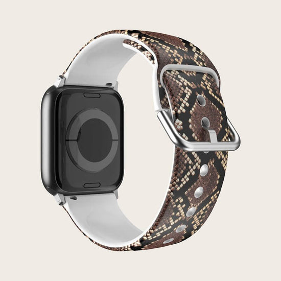 Creative Printed Versatile Watch Strap $14.71 Dana Fashion Color: Brown serpentine Specifications: 38or40or41mm Women's Accessories Product information: Color: colorful flowers, colorful little flower, red and white flowers, black and white flowers, small