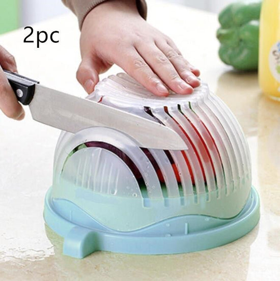 Creative Salad Cutter Fruit and Vegetable Cutter $29.93 Dana Fashion Color: Blue2pc Dana's Kitchen Overview： Texture: Environmental protection, portable, thermal insulation, ultra-light, portable, heat collecting, filtering, dual-purpose, windproof, split