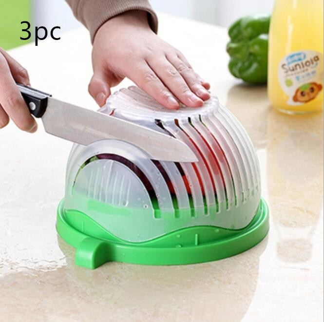 Creative Salad Cutter Fruit and Vegetable Cutter $37.28 Dana Fashion Color: Blue Dana's Kitchen Overview： Texture: Environmental protection, portable, thermal insulation, ultra-light, portable, heat collecting, filtering, dual-purpose, windproof, split ty