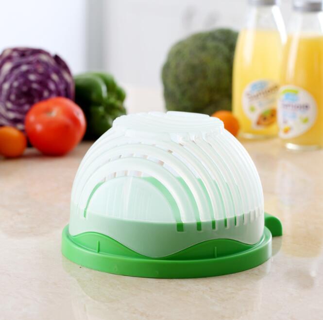 Creative Salad Cutter Fruit and Vegetable Cutter $37.28 Dana Fashion Color: Blue Dana's Kitchen Overview： Texture: Environmental protection, portable, thermal insulation, ultra-light, portable, heat collecting, filtering, dual-purpose, windproof, split ty