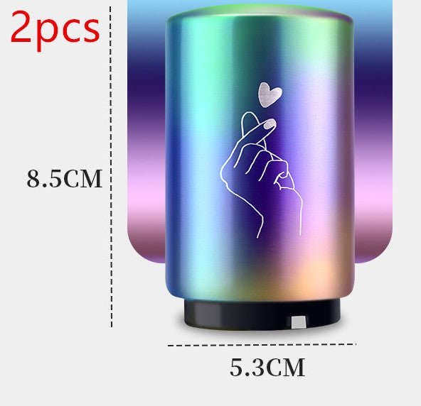 Creative Stainless Steel Beer Bottle Opener Web Celebrity Bar Press Opener Bottle Opener Automatic Summer Party $24.45 Dana Fashion Color: BColorful2pcs Dana's Kitchen Features: 1. opens beer bottles in less than a second which makes this a rather superb