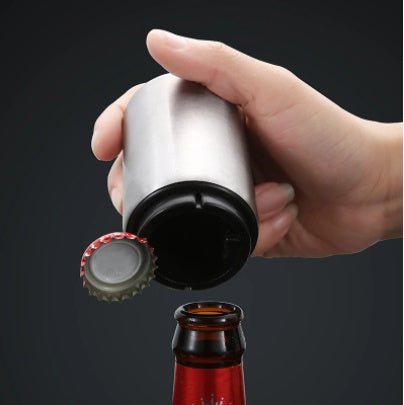 Creative Stainless Steel Beer Bottle Opener Web Celebrity Bar Press Opener Bottle Opener Automatic Summer Party $33.88 Dana Fashion Color: 3pcs AGreen Dana's Kitchen Features: 1. opens beer bottles in less than a second which makes this a rather superb no