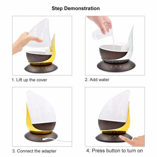 Creative Water Drop Aroma Diffuser Home Ultra-quiet $149.29 Dana Fashion Color: Purple Model: EU Beauty Tools Specifiation ： Power supply mode: AC Function: Ultrasonic Applicable object: Household Applicable area: 31-40 square meters Shape: Water drop Noi