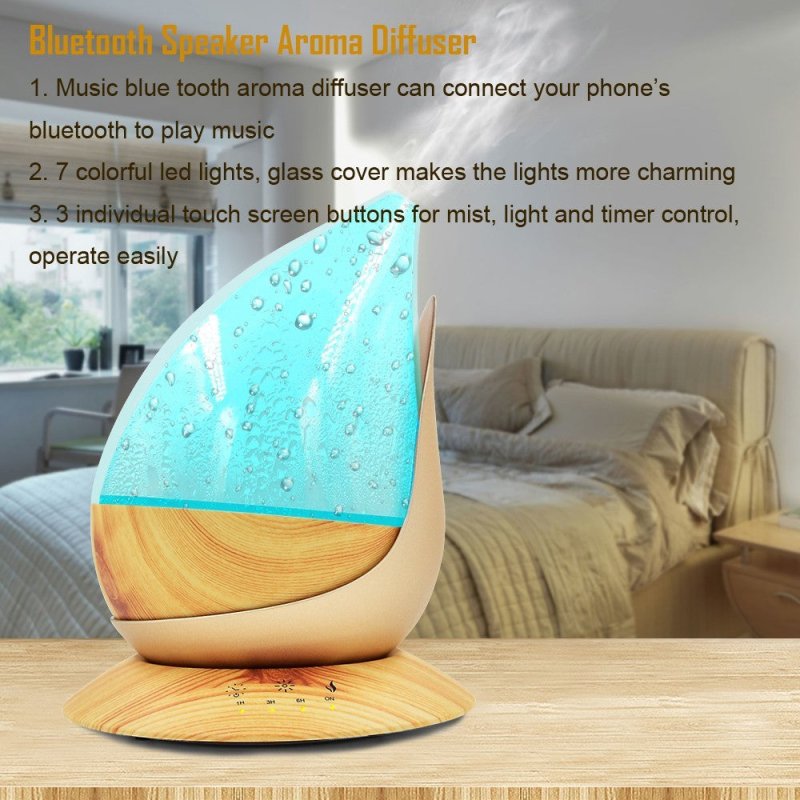 Creative Water Drop Aroma Diffuser Home Ultra-quiet $149.29 Dana Fashion Color: Purple Model: EU Beauty Tools Specifiation ： Power supply mode: AC Function: Ultrasonic Applicable object: Household Applicable area: 31-40 square meters Shape: Water drop Noi