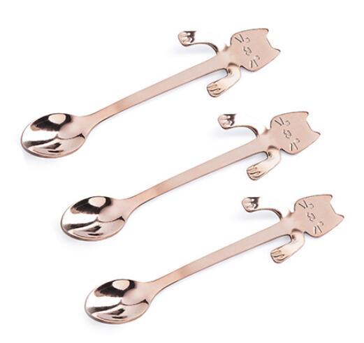 Cross-border 304 Stainless Steel Spoon Cartoon Cat Handle Hanging Coffee Spoon $25.50 Dana Fashion Color: 4pcs 4color Dana's Kitchen Overview: 1. Stainless steel cat coffee spoon 2. Cute cartoon cat design 3. A variety of colors to choose from 4. Exquisit