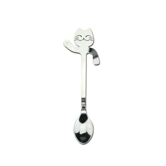 Cross-border 304 Stainless Steel Spoon Cartoon Cat Handle Hanging Coffee Spoon $19.50 Dana Fashion Color: B Dana's Kitchen Overview: 1. Stainless steel cat coffee spoon 2. Cute cartoon cat design 3. A variety of colors to choose from 4. Exquisite workmans