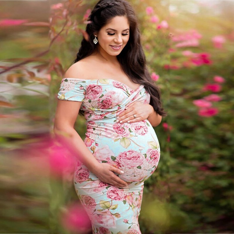 Cross V-neck short sleeve plus size maternity dress $27.43 Dana Fashion Color: Pink Size: L Baby & Mother Product category: Dress Style: Europe and America Suitable season: spring, autumn, summer Thickness: ordinary Collar type: V-neck Sleeve length: shor