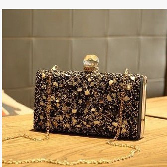 Crossbody bag diamond evening bag $52.53 Dana Fashion Color: Black Women's Bags Product category: dinner bag material: metal Applicable scene: cosmetic bag Trendy luggage styles: dinner bag, other Bag internal structure: certificate bag Bag shape: box typ