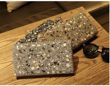 Crossbody bag diamond evening bag $52.53 Dana Fashion Color: Black Women's Bags Product category: dinner bag material: metal Applicable scene: cosmetic bag Trendy luggage styles: dinner bag, other Bag internal structure: certificate bag Bag shape: box typ