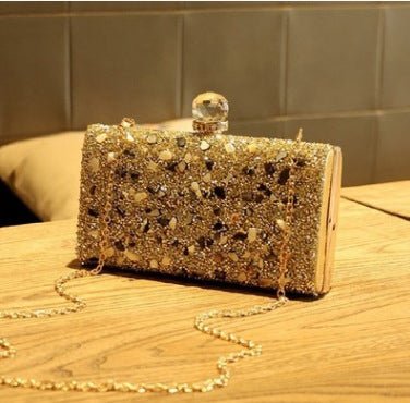 Crossbody bag diamond evening bag $52.53 Dana Fashion Color: Black Women's Bags Product category: dinner bag material: metal Applicable scene: cosmetic bag Trendy luggage styles: dinner bag, other Bag internal structure: certificate bag Bag shape: box typ