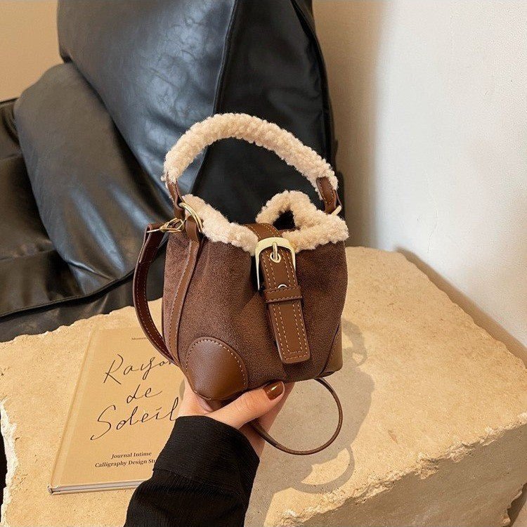 Crossbody Bags Women Shoulder Bag Casual Retro Plush Bag Versatile Plush Designer Bags Purse And Handbags Female Bags $29.99 Dana Fashion Color: Coffee Women's Bags Overview: Unique design, stylish and beautiful. Good material, High quality. A variety of