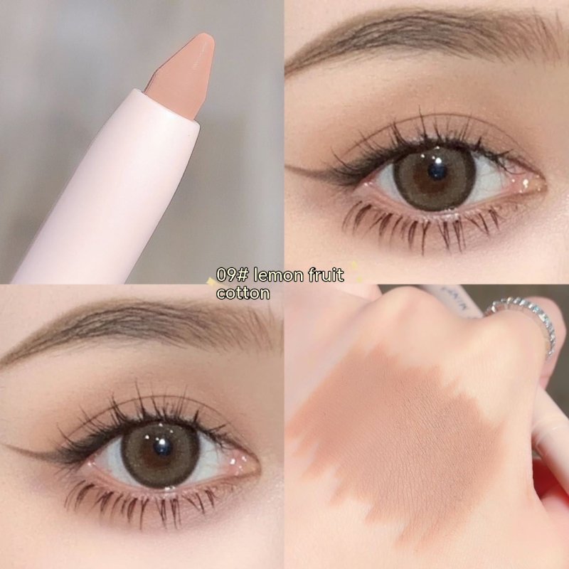 Crouching Silkworm Eyeliner Pen Makeup Brightening $10.44 Dana Fashion Color Classification: 09 Color Filbert Brown makeup Product information: Color classification: 01 color matte white, 02 color Pearl White, 03 color fluorescent flash, 04 # M apricot, 0
