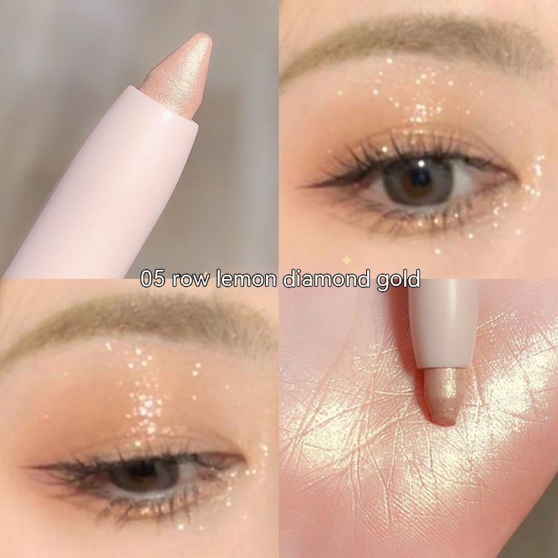 Crouching Silkworm Eyeliner Pen Makeup Brightening $10.44 Dana Fashion Color Classification: 05 Diamond In The Debris Gold makeup Product information: Color classification: 01 color matte white, 02 color Pearl White, 03 color fluorescent flash, 04 # M apr