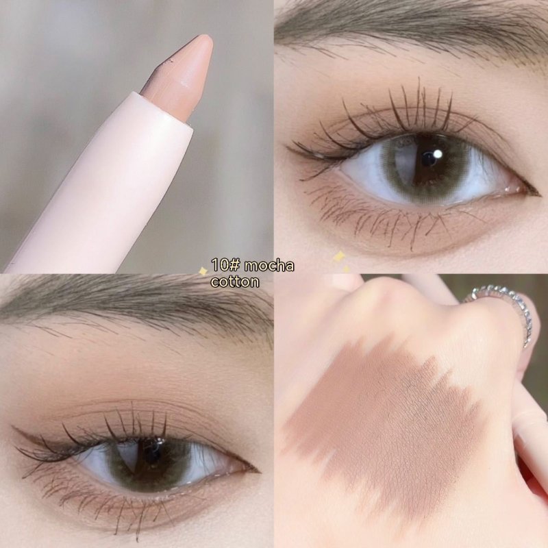 Crouching Silkworm Eyeliner Pen Makeup Brightening $10.44 Dana Fashion Color Classification: 10 Color Caramel Mocha makeup Product information: Color classification: 01 color matte white, 02 color Pearl White, 03 color fluorescent flash, 04 # M apricot, 0