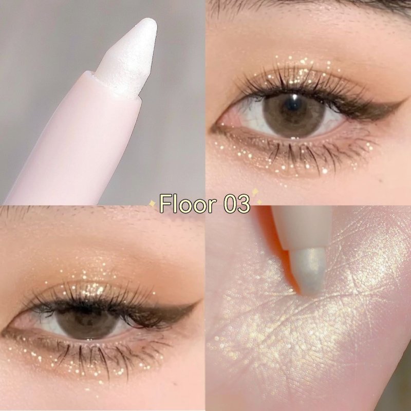 Crouching Silkworm Eyeliner Pen Makeup Brightening $10.44 Dana Fashion Color Classification: 03 Color Fluorescent Flash makeup Product information: Color classification: 01 color matte white, 02 color Pearl White, 03 color fluorescent flash, 04 # M aprico