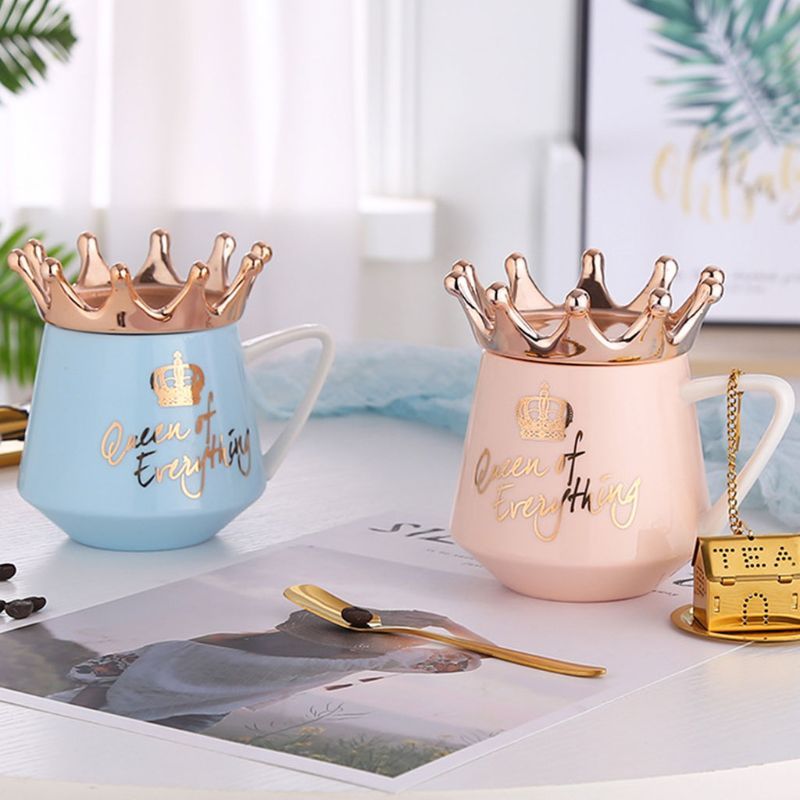 Crown Creative Mug $53.91 Dana Fashion Color: Blue Dana's Kitchen Characteristics: The mug of mugs with the Christmas theme, the material is ceramic and wooden. Special process for making cup, can see the logo inside the cup. Non-slip handle, can save hot