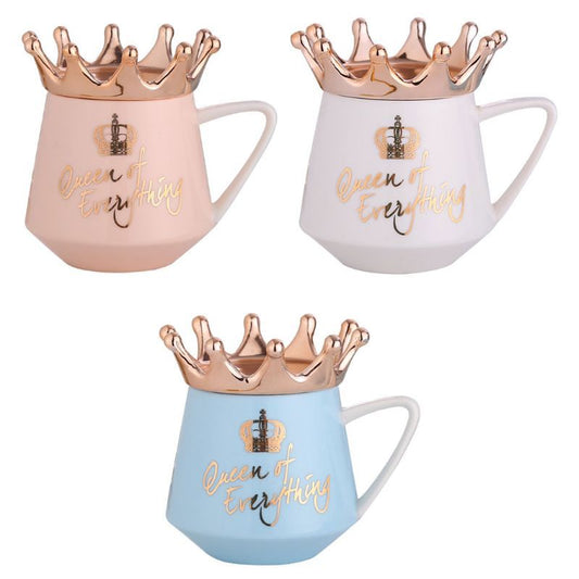 Crown Creative Mug $53.91 Dana Fashion Color: Blue Dana's Kitchen Characteristics: The mug of mugs with the Christmas theme, the material is ceramic and wooden. Special process for making cup, can see the logo inside the cup. Non-slip handle, can save hot